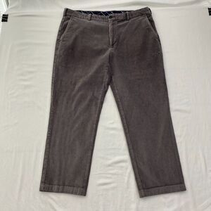 Brooks Brothers Corduroy Pants Clark Straight Leg Mens 40x32 Gray Career Preppy